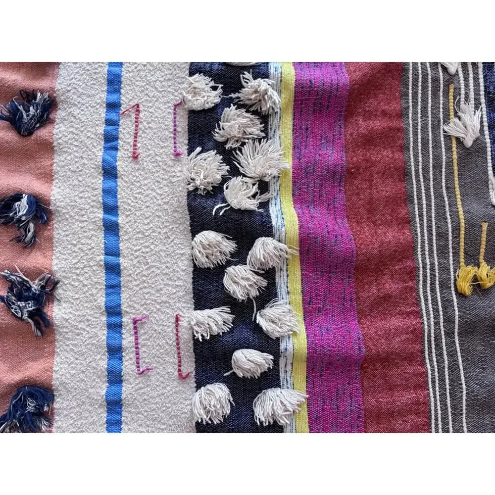 Anthropologie All Roads Design Yucca Tufted Desert Boho Throw Blanket